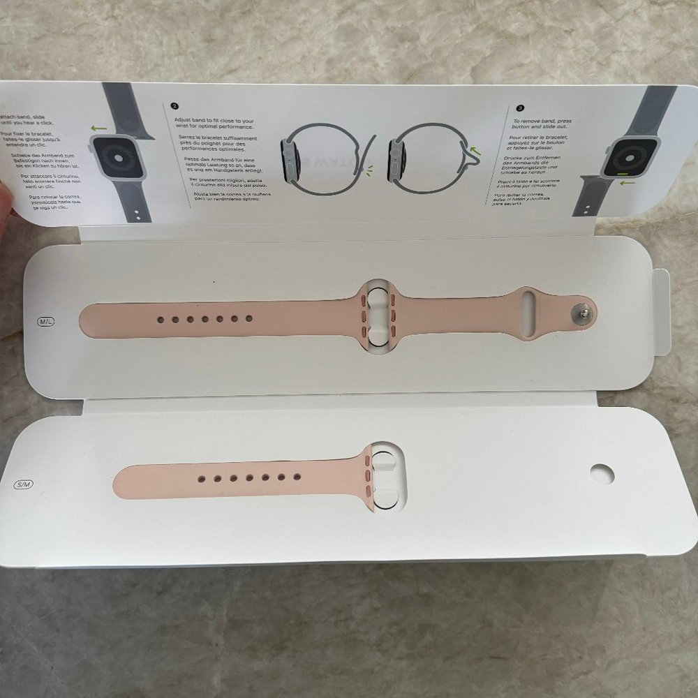 Apple Watch Pink Sand Sport Band for 40/41mm Watches (S/M + M/L Bands)